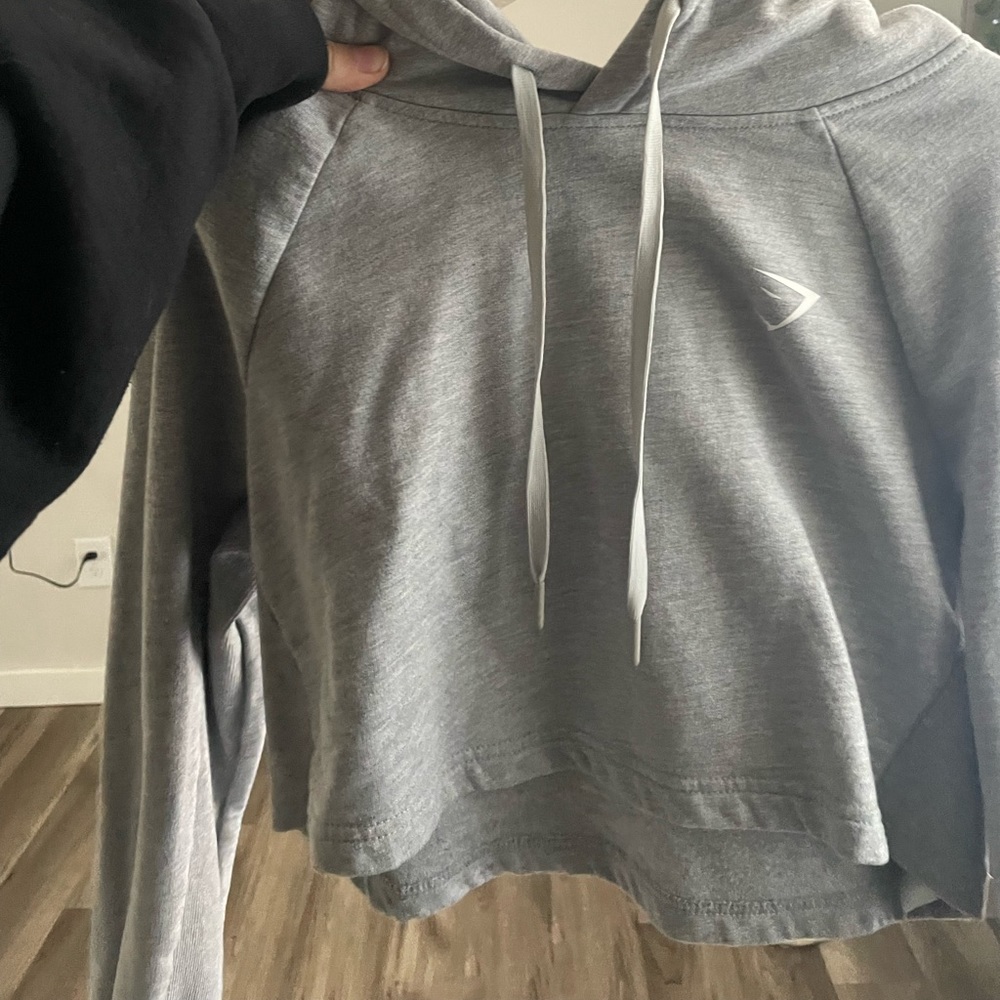 gym shart cropped hoddie